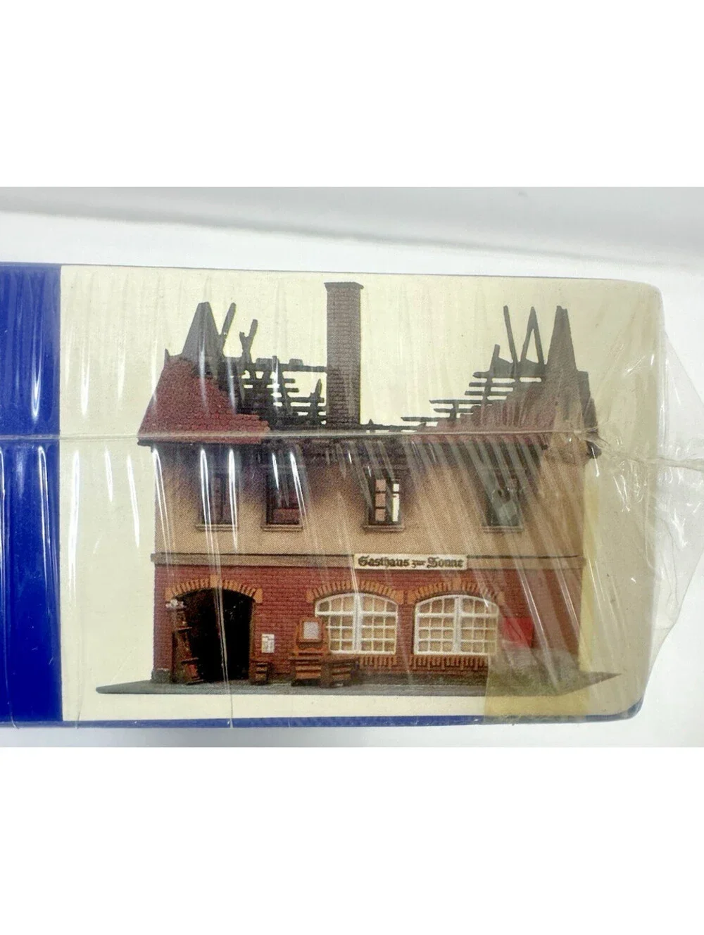 Vintage POLA 150 HO Scale Meister-Modell Gasthaus Brennendes Fire Damaged Kit